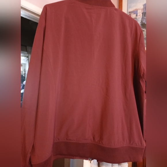 Banana Republic Burgundy Bomber Jacket - Picture 3 of 3